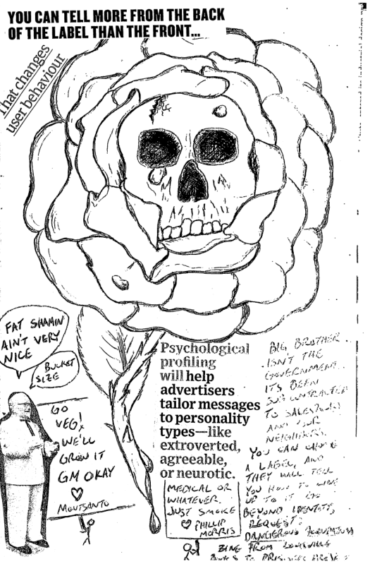 YOU CAN TELL MORE FROM THE BACK OF THE LABEL THAN THE FRON P & :  o  will help advertisers  tailor messages > topersonality > types—like A% - extroverted, ;)i agreeable, Yo  or neurotic  